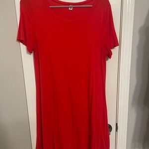 Red Tshirt Dress
